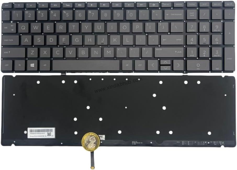 51DfNPfMpL._AC_SL1459_.jpg US Keyboard for HP Spectre X360 15-DF 15-DF0000 15-DF0013dx Gray (with Backlit) - Image 1