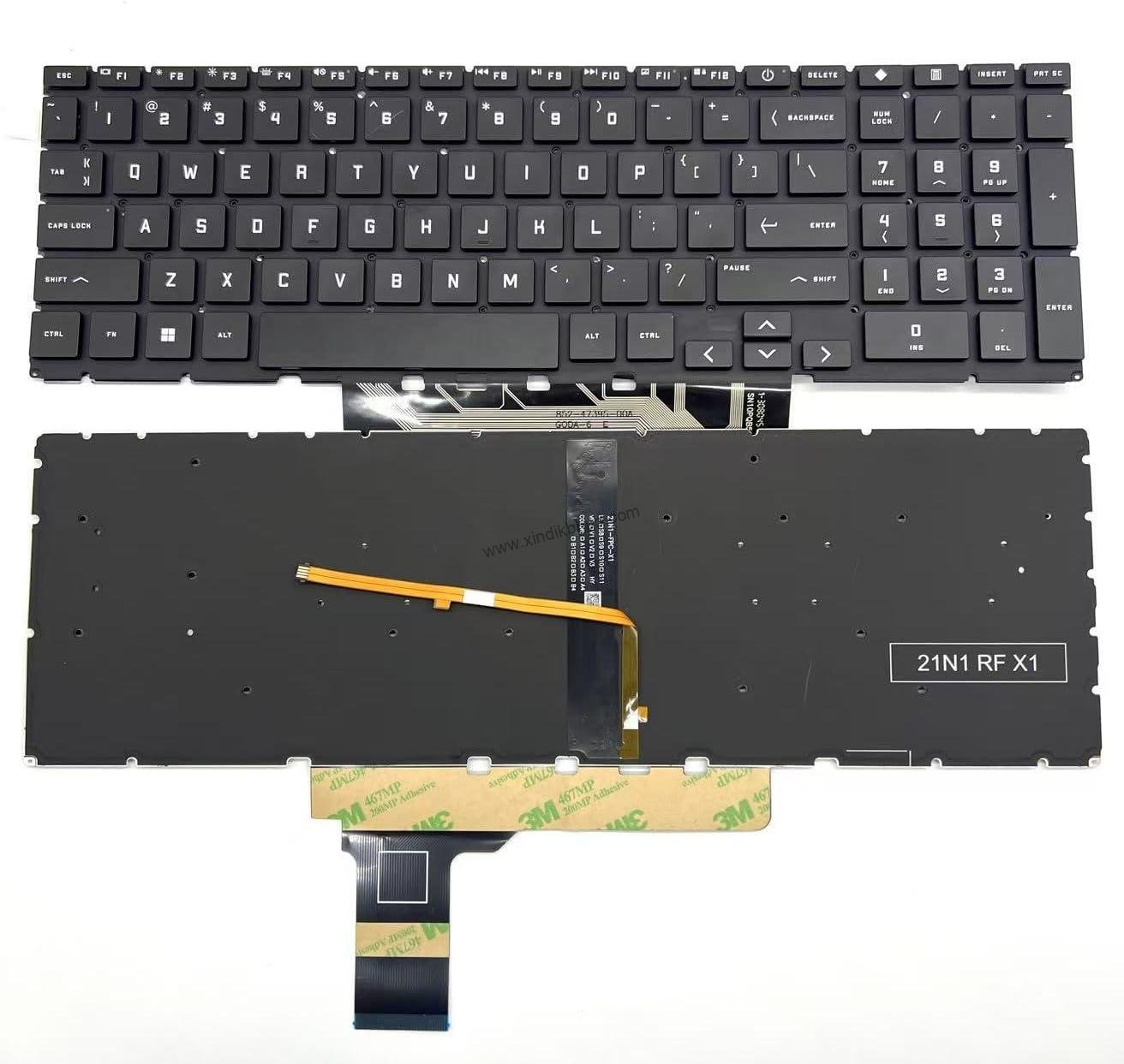 61Hs20ZzfuL._AC_SL1312_.jpg US Backlit Laptop Replacement Keyboard for HP Victus 16-D 16T-D 16-D0010CA 16-D0013DX 16-D0515LA 16-E 16-E0504nw 16-E0097nr 16Z-E (Black) - Image 1