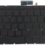 US Layout Laptop Replacement Keyboard for HP Pavilion 15-AB 15-AB000 15-AB100 15-AB200 15-AB500-with Backlight (Red Letters)
