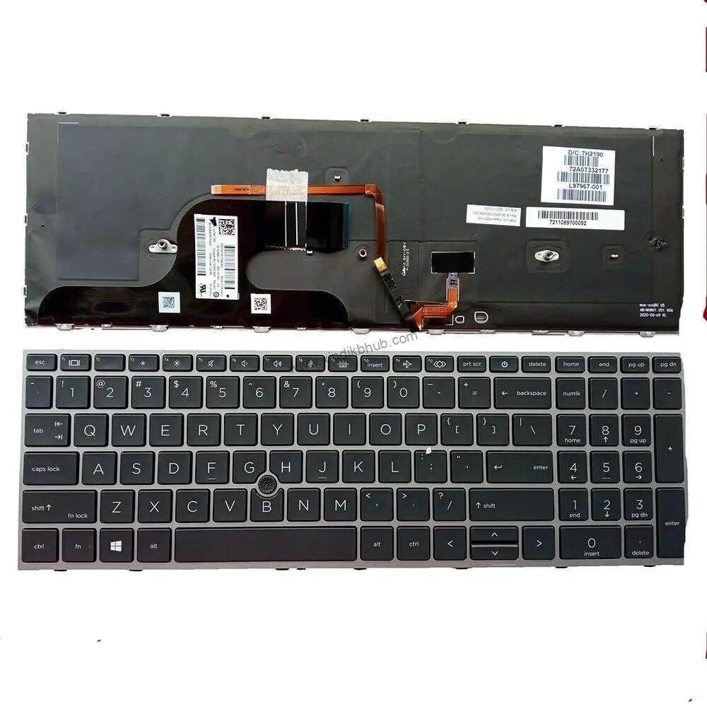 61WWUC9aZsL._AC_SL1000_.jpg US Backlit Laptop Replacement Keyboard for HP ZBook Fury 15 G7 G8 with Pointer M17094-D61 - Image 1