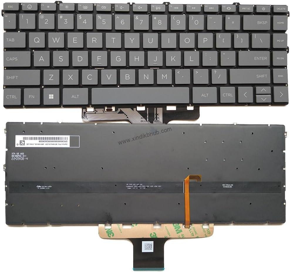 61l8Ob3SbcL._AC_SL1000_.jpg US Backlit Keyboard for HP Envy X360 15-EW 15-EY 15Z-EY 15-ew0000 15t-ew000 TPN-C157 SG-A04050-XUA US Layout Backlit Gray Key Caps - Image 1