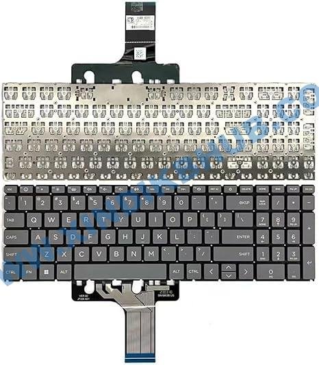 61oFSsG3TNL._AC_SX466_ US Keyboard for HP 250 G10.255 G10 Notebook TPN-Q286 TPN-Q287 Gray (No Backlight) - Image 1