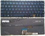 US Backlit Laptop Replacement Keyboard for HP Spectre 14-EF 14-EF0008CA 14-EF0013DX 14-EF2013DX 14-ef1047nr 14-ef0068tu 14-ef0013dx TPN-C155 Blue