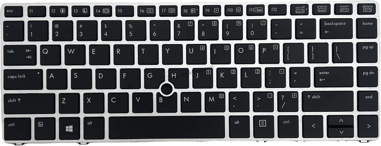 715aOdwEb3L._AC_SL1500_.jpg US Layout Keyboard for HP EliteBook Folio 9470M 9470 9480 9480M 697685-001 702843-001 697685-B31 SG-57400-XUA 6037B0080301 V135426AS2 -with Backlight with Pointer - Image 1