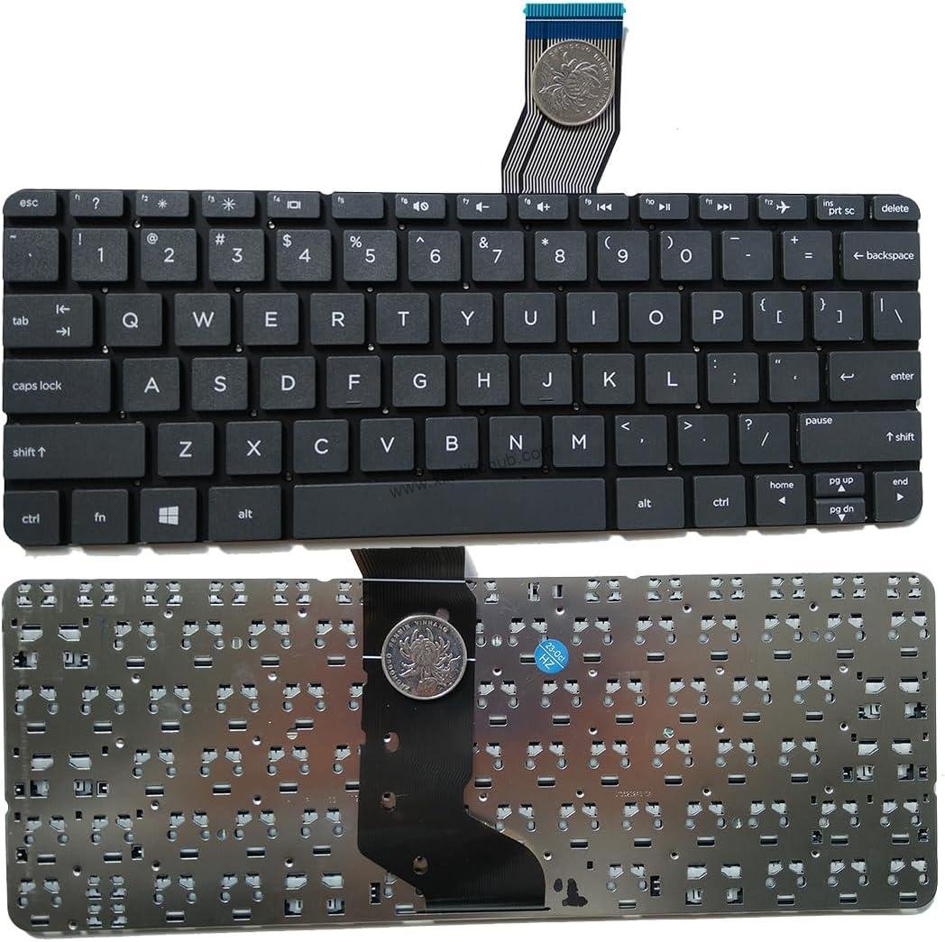 7160u1q1VWL._AC_SL1200_.jpg US Laptop Replacement Keyboard for HP Pavilion11-N 11-N000 11-n001xx 11-n010dx 11-n011dx 11-n000nf 11-n010nf x360 PK131501A00 755896-001 - Image 1
