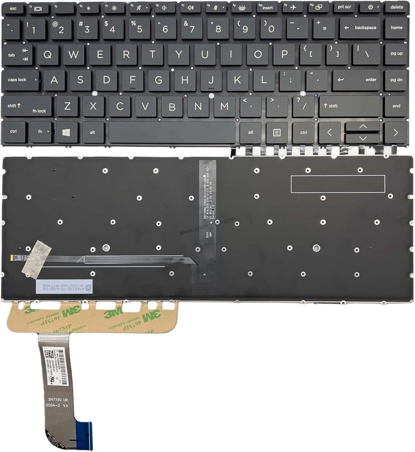 71EpaeOiosL._AC_SL1500_.jpg XINDIKBHU US Laptop Keyboard for HP Zbook Studio G7 / Zbook Studio G8 Newly Replaced Keyboard -Black (with Backlight) - Image 1
