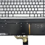 Replacement Backlight US Keyboard for HP Spectre x360 13-AC 13-AC000 13-AC013DX 13-AC020CA 13T-AC 13-W 13-W010CA 13-AE 13-AE040CA Layout (Silver)