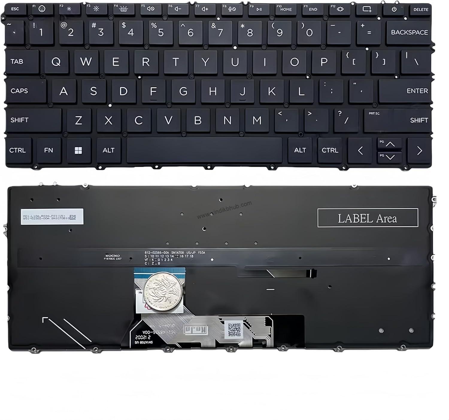 71K0NTZ89L._AC_SL1500_.jpg US Laptop Replacement Keyboard for HP Envy X360 13-BF 13-BF0013DX 13-bf0007nw 13-bf0500sa 13-BF0010TU TPN-C161 SG-B0720 -Dark Blue(with Backlit) - Image 1