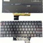 US Backlit Laptop Replacement Keyboard for HP Envy X360 2-in-1 13-BF 13BF X360 14-FA 16-AD English Backlight New SG-B0720-XUA -with Backlight(Dark Gray/AI Key)