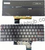 US Backlit Laptop Replacement Keyboard for HP Envy X360 2-in-1 13-BF 13BF X360 14-FA 16-AD English Backlight New SG-B0720-XUA -with Backlight(Dark Gray/AI Key)