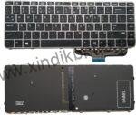 US Backlit Keyboard for HP Elitebook Folio 1040 G3 Series 818252-001 844423-001 Silver Frame