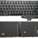 US Backlit Keyboard for HP Elitebook Folio 1040 G3 Series 818252-001 844423-001 Silver Frame