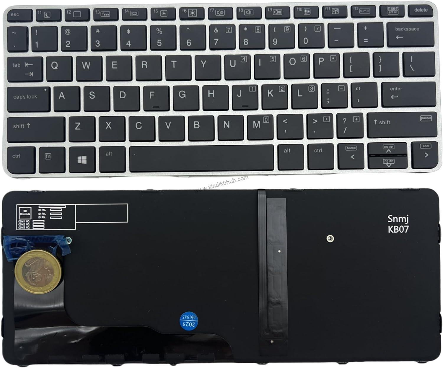 71P9MMbFB0L._AC_SL1500_.jpg US Laptop Replacement Keyboard for HP EliteBook 725 G3 820 G3 820 G4 828 G3 G4 Series Laptop English Black-with Backlit - Image 1