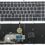 US Laptop Replacement Keyboard for HP Probook 450 G5 455 G5 470 G5 650 G4 650 G5 with Backlight/with Silver Frame/Pointer (Black)