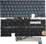 US Backlit Laptop Replacement Keyboard for HP Elite Dragonfly G3 Dragonfly G4 13.5 -with Backlight (Blue)