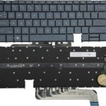 US Backlit Laptop Replacement Keyboard for HP Elite Dragonfly G3 Dragonfly G4 13.5 -with Backlight (Blue)