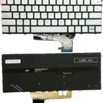 Teclado de diseño España para HP Envy X360 2-IN-1 13-BF 13BF X360 14-FA 16-AD SG-B0720-XUA con retroiluminación -Plata