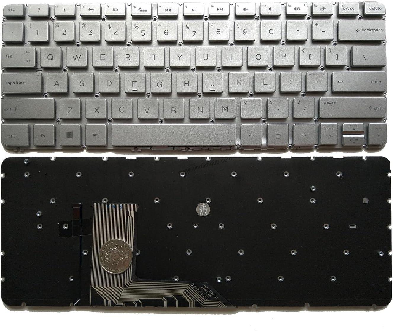 71fDESgGQXL._AC_SL1500_.jpg US Backlit Keyboard for HP Spectre X360 13-4000 13-4100 13-4200 13-4101DX 13-4103DX 13T-4000 Silver - Image 1