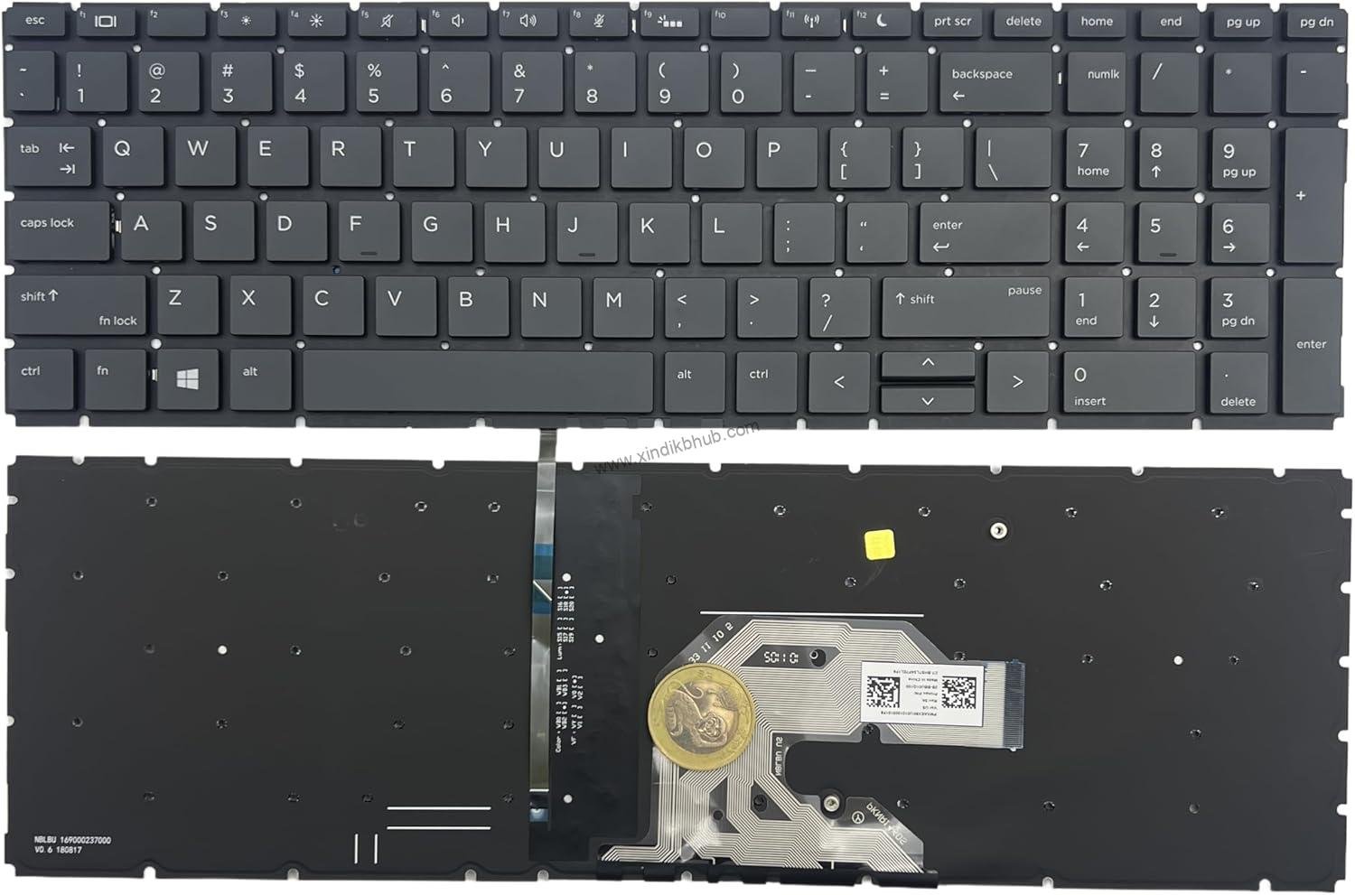 71fPOR08yDL._AC_SL1500_.jpg Laptop Replacement US Keyboard for HP Probook 450 G6 455 G6 455R G6 450 G7 455 G7 455R G7 450g6 Layout -with Backlit - Image 1