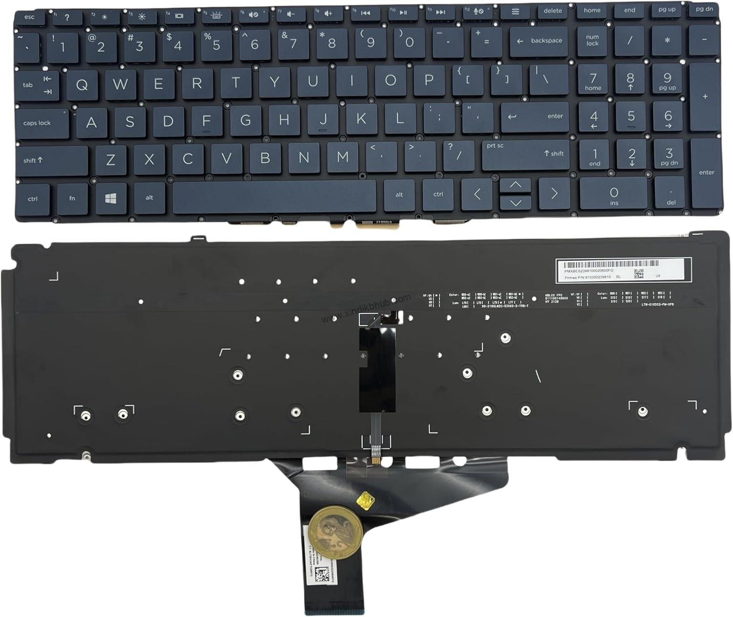 71h6Aa9-9bL._AC_SL1500_.jpg US Backlit Keyboard for HP Spectre x360 15-EB 15-eb0043dx 15-eb0053dx 15-eb0520na x360 15-EB 15-EB0043DX 15-EB1043DX 15T-EB -Blue - Image 1