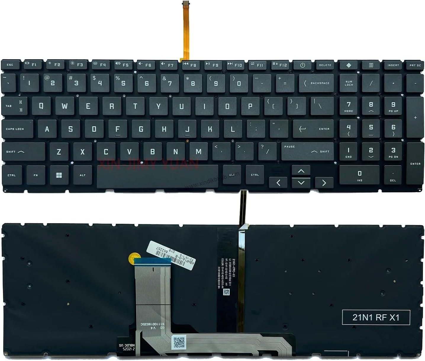 71l7sbYT8L._AC_SL1500_.jpg US Backlit Laptop Keyboard for HP Victus 16-E 16-E0010NR 16-e0078ur 16-D 16-D0013dx 16-D0030 16T-D 16T-D000 16-d0128TX 16-d0129TX 16-e0043NR TPN-Q263 TPN-Q264 Laptop - Image 1