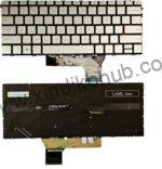 US Laptop Replacement Keyboard for HP Envy X360 13-BF 13-BF0013DX 13-bf0007nw 13-bf0500sa 13-BF0010TU TPN-C161 SG-B0720 -with Backlit/No AI Key (Golden)