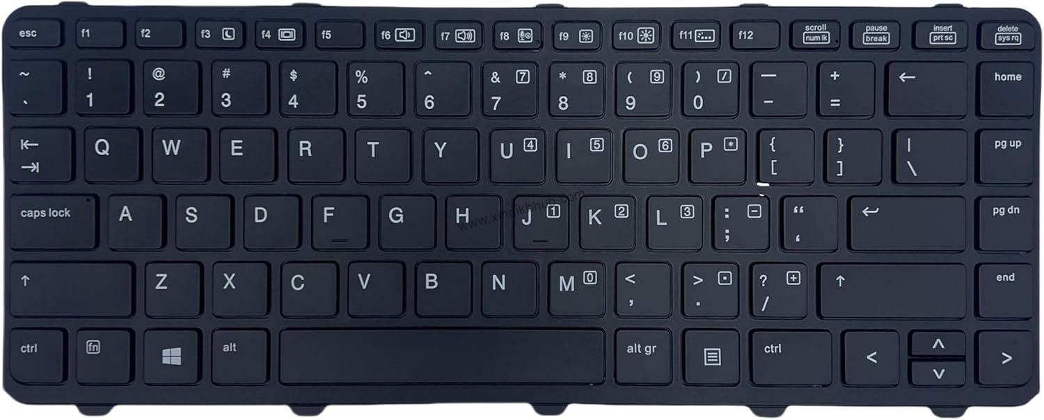71t9SBGZdkL._AC_SL1500_.jpg US Laptop Replacement Keyboard for HP ProBook 430 G2 440 G0 440 G1 440 G2 445 G1 G2 640 G1 645 G1 with Backlight (Black) - Image 1