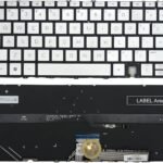 US Backlit Laptop Replacement Keyboard for HP Spectre 14-EF 14-EF0008CA 14-EF0013DX 14-EF2013DX 14-ef1047nr 14-ef0068tu 14-ef0013dx TPN-C155 -Silver