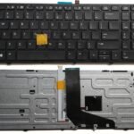 US Layout Laptop Replacement Keyboard for for HP ZBOOK 15 G1G2.17 G1 G2.PK130TK1A00 733688-001 MP-12P23USJ698W PK130TK2A00 with Pointer and with Backlit Black