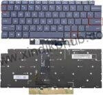 US Backlit Laptop Replacement Keyboard for HP OmniBook Ultra 14-FH Series 14-FH0005NA 14-FH0021TU 14T-FH Series 14T-FH000 -with Backlight (Blue)
