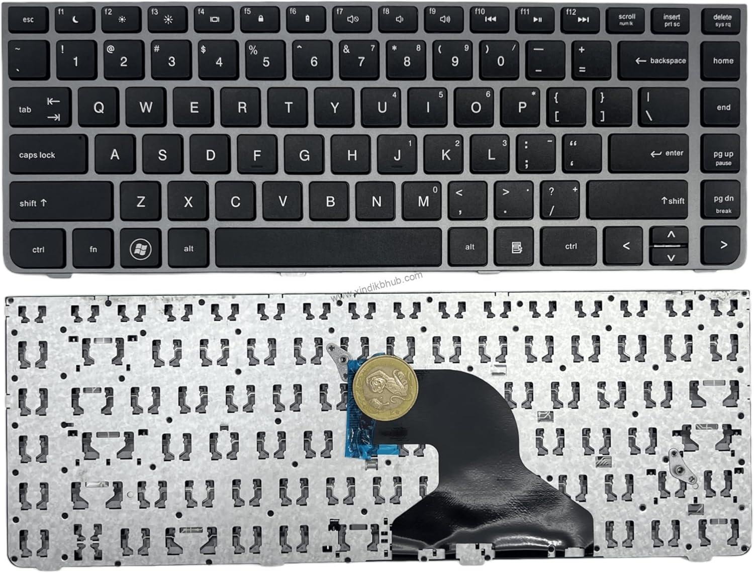 819uzeRUrOL._AC_SL1500_.jpg US Laptop Replacement Keyboard for HP ProBook 4330s 4331s 4430s 4431s 4435s 4436s -No Backlit (Gray Frame) - Image 1