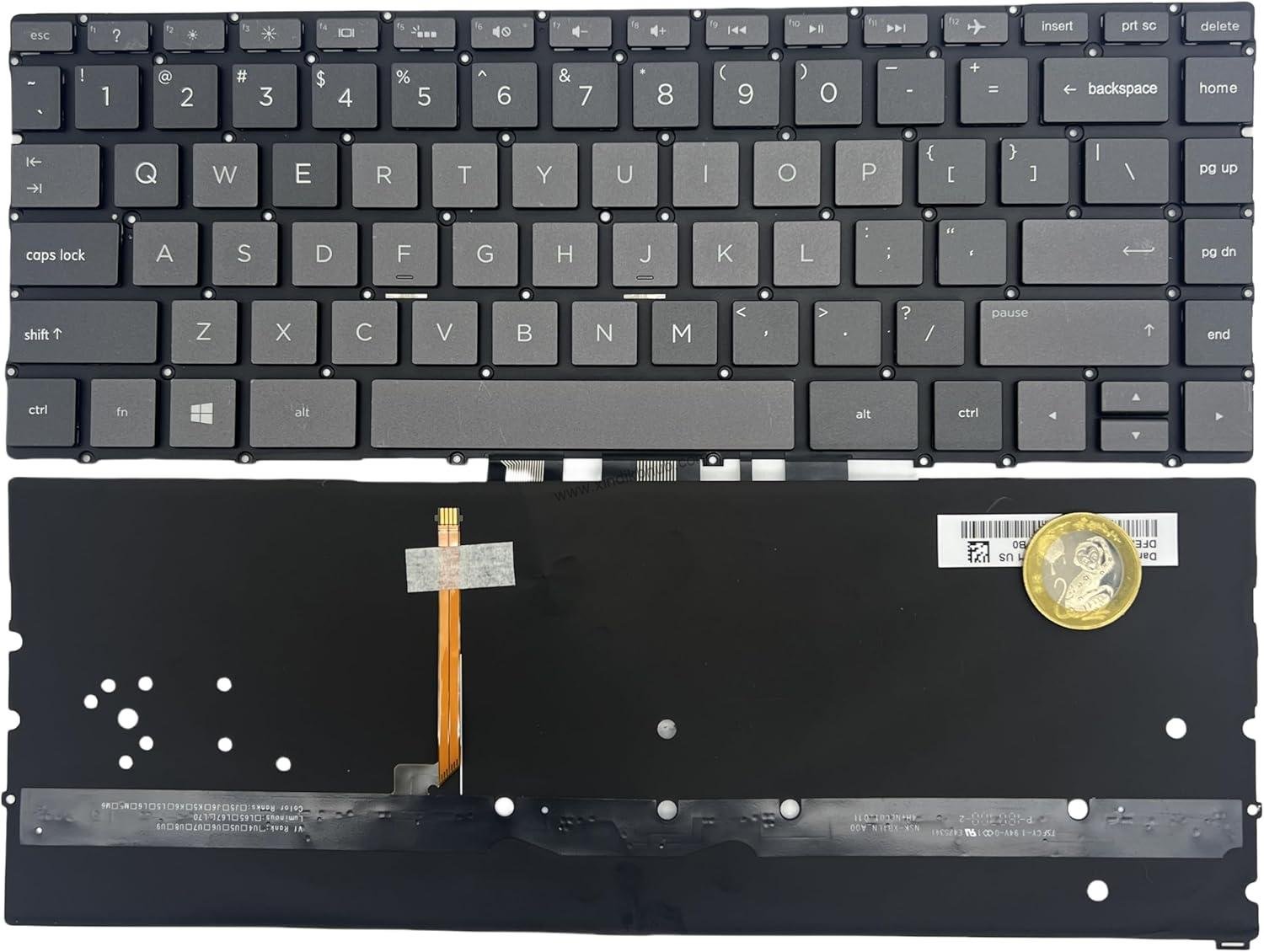 81BQoiHjqlL._AC_SL1500_.jpg XINDIKBHU US Laptop Replacement Keyboard for HP Pavilion 13-an 13-AN0010CA 13-AN0020CA-BLACK (with Backlight) - Image 1
