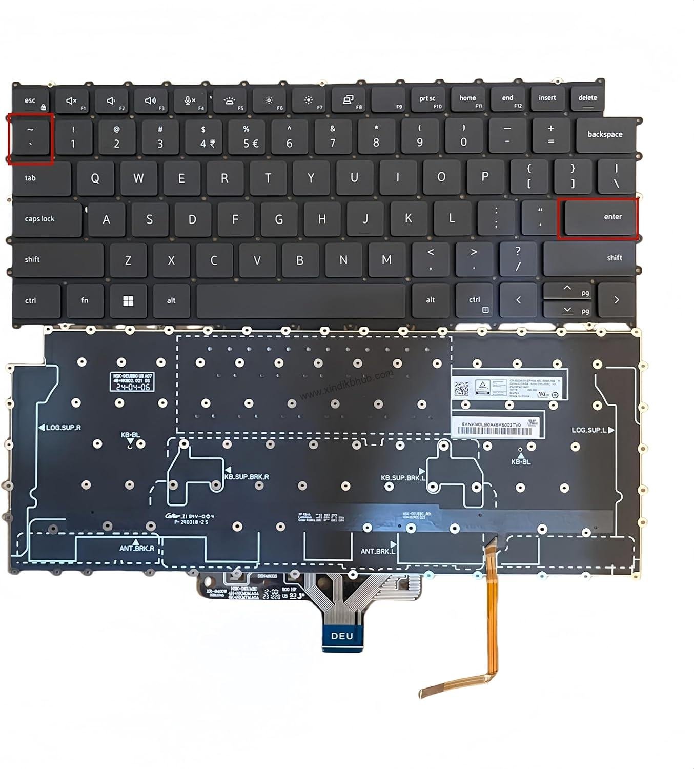 81Egzz5DQ7L._AC_SL1500_.jpg XINDIKBHU US Laptop Keyboard for Dell Precision 14 5470 5680 5690 M5470 M5680 Latitude 7330 9Z.NKMBC.A1A Backlit 2022 Year Newly Replaced Keyboard -Black (with Backlight) - Image 1