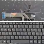 Teclado de diseño España para Lenovo Ideapad FLEX-14IML 14IWL 14API 6-14IKB 6-14IKBR 6-14ARR C340-14API C340-14IML C340-14IWL con retroiluminación -Gris