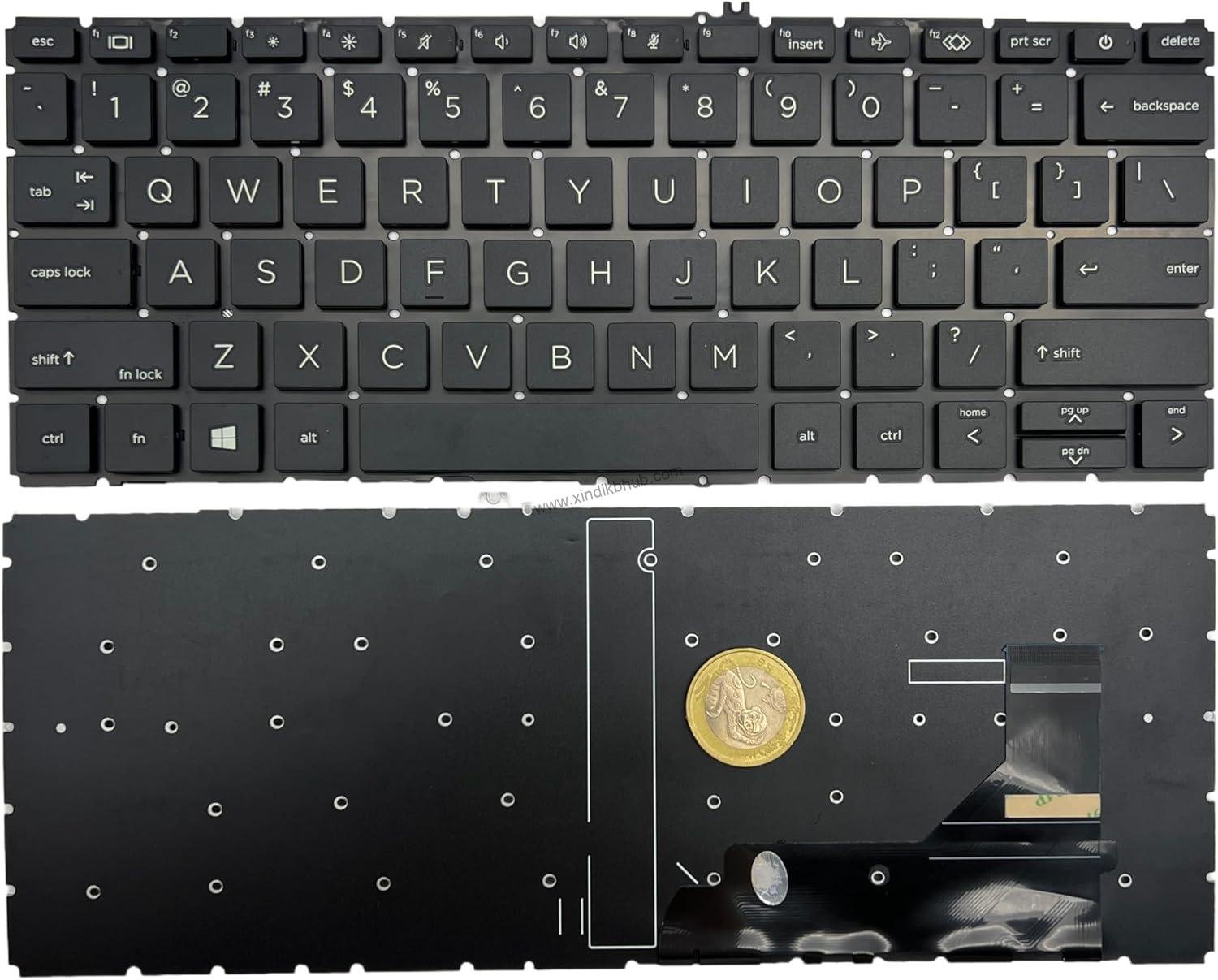 81VE42rp0uL._AC_SL1500_.jpg US Laptop Replacement Keyboard for HP EliteBook 730 735 G7 G8 830 835 G7 G8 No Backlight -(Black) - Image 1