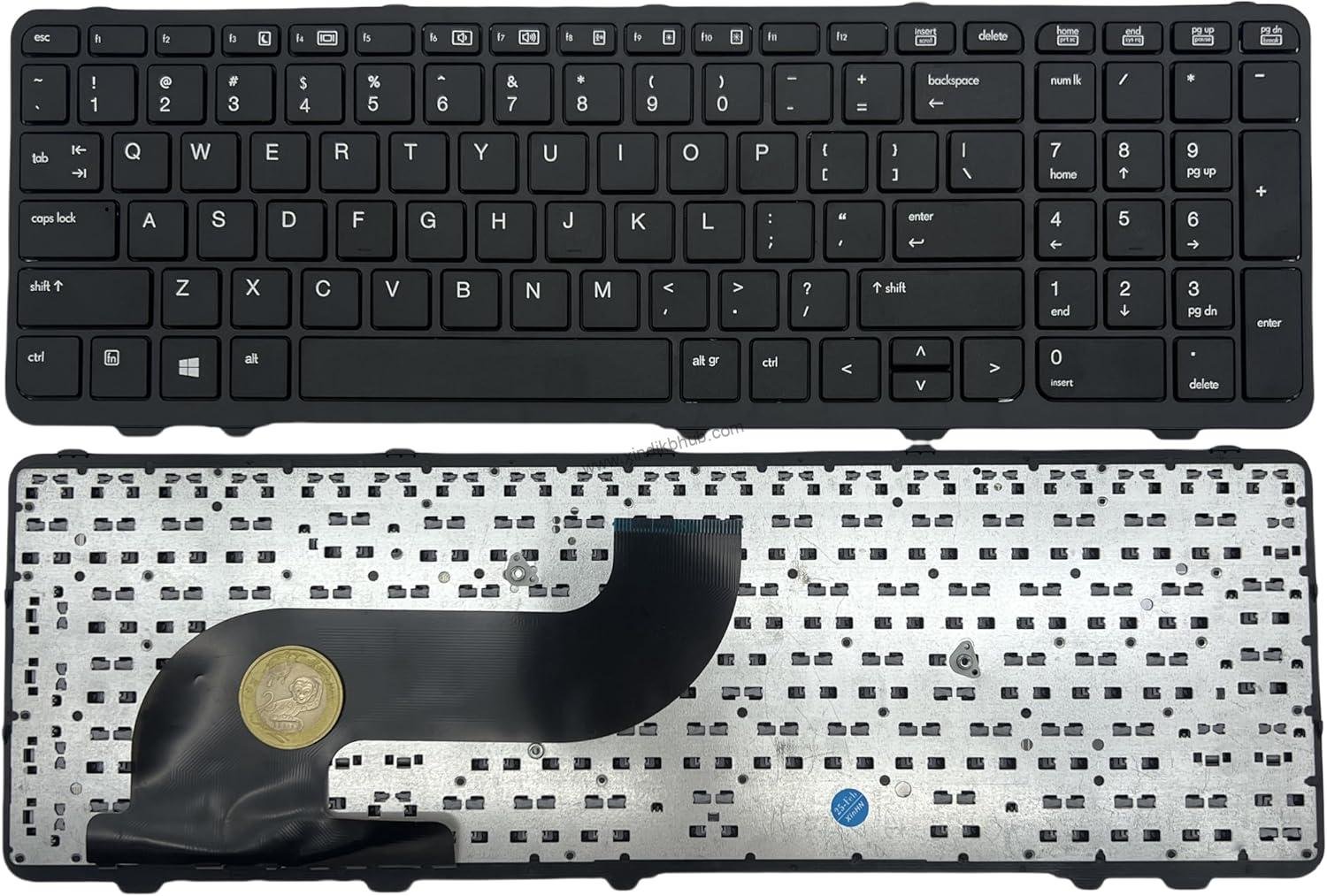 81bE2aK0s7L._AC_SL1500_.jpg US Replacement Keyboard for HP Probook 650 G1 655 G1 No Backlight/with Frame -Black - Image 1