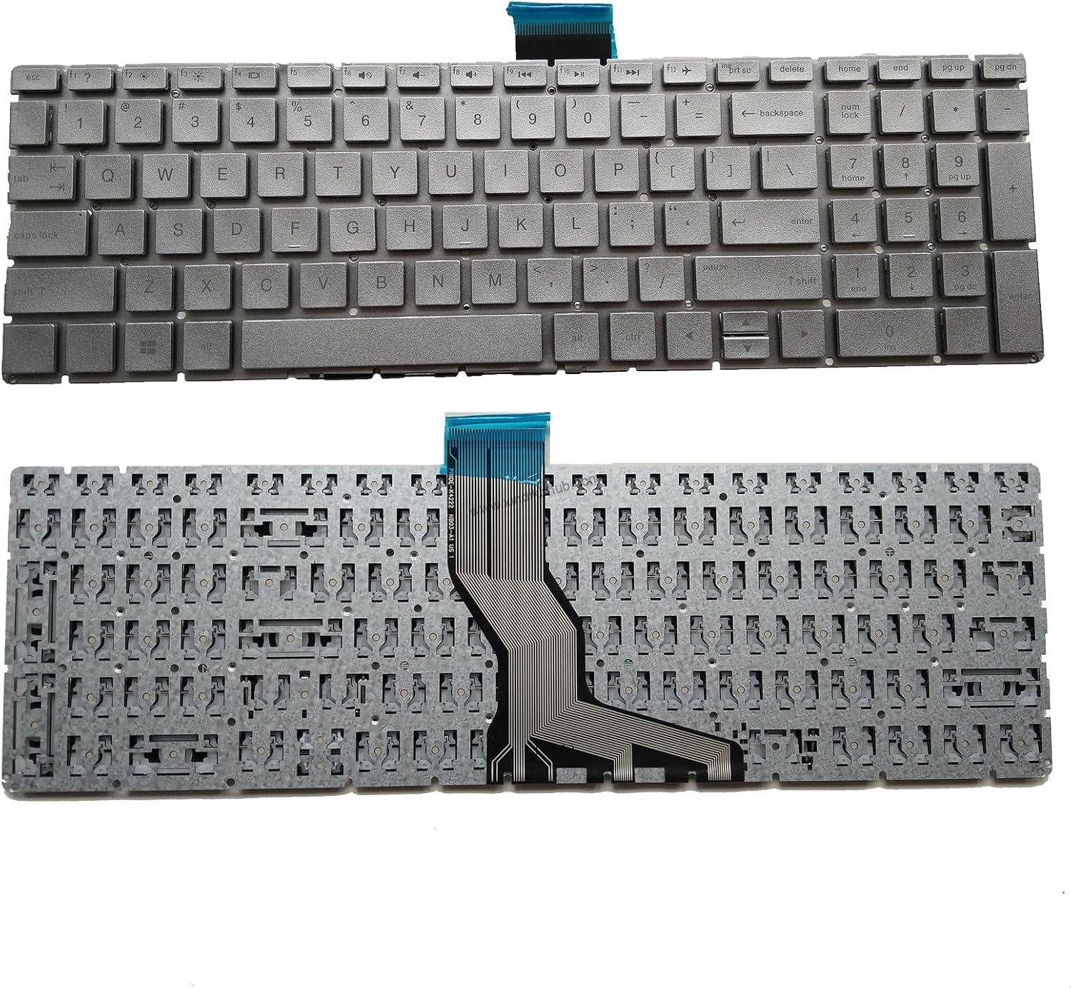 81mKrgWr5lL._AC_SL1500_.jpg US Laptop Keybaord for HP 15-BS 15-BP 15-BR 15-BW 15G-BR 15Q-BD 15Z-BW 17G-BR 15-RA 15-RB 17-BR 17-AE 17-AK 17-AR 250 G6 Envy X360 15m-BP Silver - Image 1
