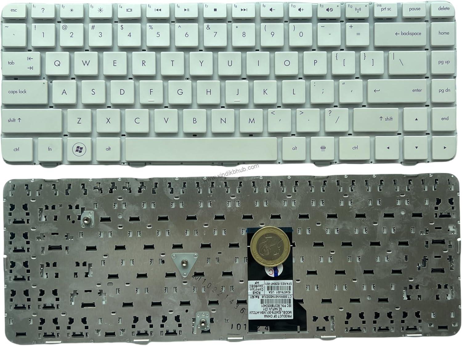 81oNqgWcllL._AC_SL1500_.jpg US Replacement Keyboard for HP Pavilion dm4-1000 dm4-1100 dm4-1200 dm4-1300 No Backlight (White) - Image 1