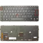 Teclado de portátil Diseño en español para HP EliteBook 820 G1/820 G2/720 G1/720 G2/725 G1/725 G2/828 G1/828 G2 con retroiluminación/con Instrucciones/Marco Negro -Negro