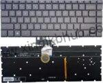US Backlit Laptop Replacement Keyboard for HP Spectre 13-ap 13-ap000 13t-ap000 Series -with Backlight(Gray)