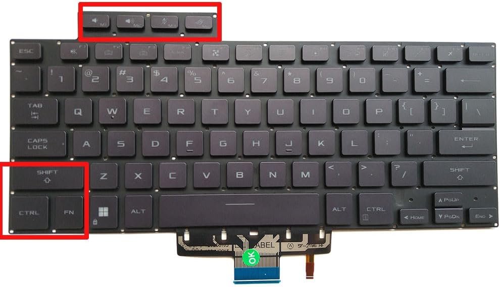 51Ulax3tqL._AC_SL1000_.jpg XINDIKBHUB US RGB Backlit Keyboard for ASUS ROG Zephyrus G15 GA503 GA503Q GA503QR GA503QS GA503QM G16 GU603 GU603HM 2021 Purple - Image 1