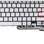 XINDIKBHUB US Backlit Laptop Replacement Keyboard for ASUS Vivobook M1702Q M1702GA M1702QA X1702 X1702Z X1702ZA K1703 K1703Z K1703ZA X1703 X1703ZA M1703 M1703Q - Silvery