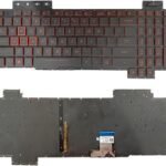 XINDIKBHUB US Backlit Laptop Replacement Keyboard for Asus TUF Gaming FX504 FX504GM FX504GD FX504GE X505D FX505DY FX505DT FX505DU Flying Fortress FX86S FX86F FX80F FX80GE RED