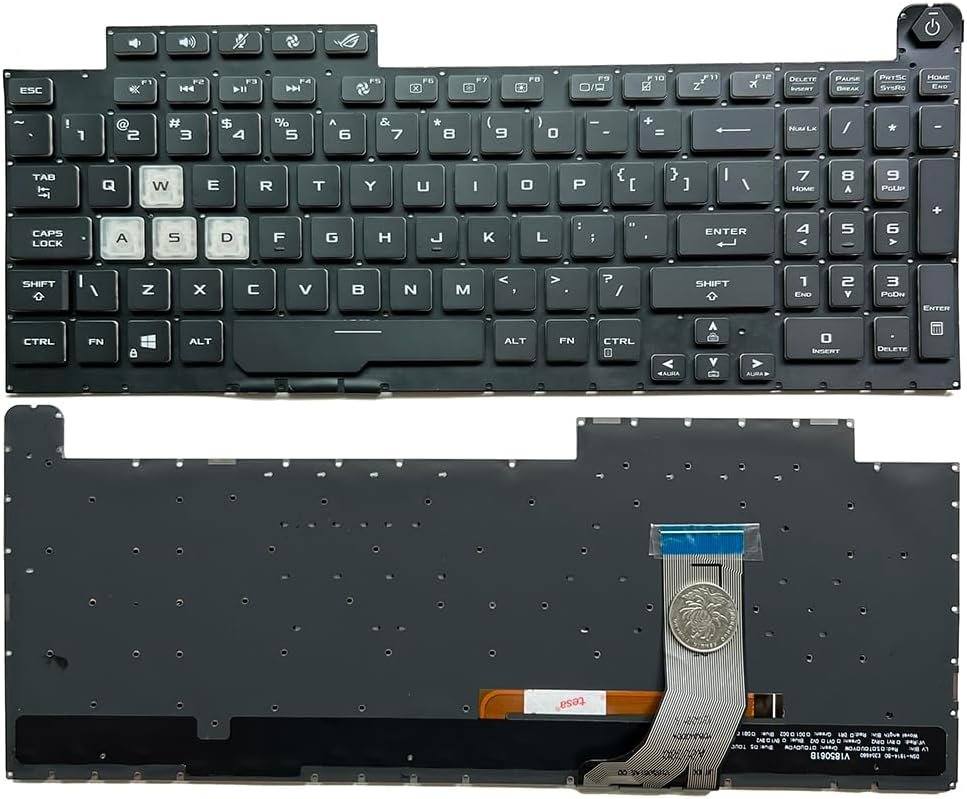 612IRw2FC8L._AC_SL1024_.jpg XINDIKBHUB US RGB Backlit Laptop Keyboard for ASUS ROG Strix G17 G731 G731G G731GV G731GT G731GU G712LU G712LV G712LW G712 - Image 1