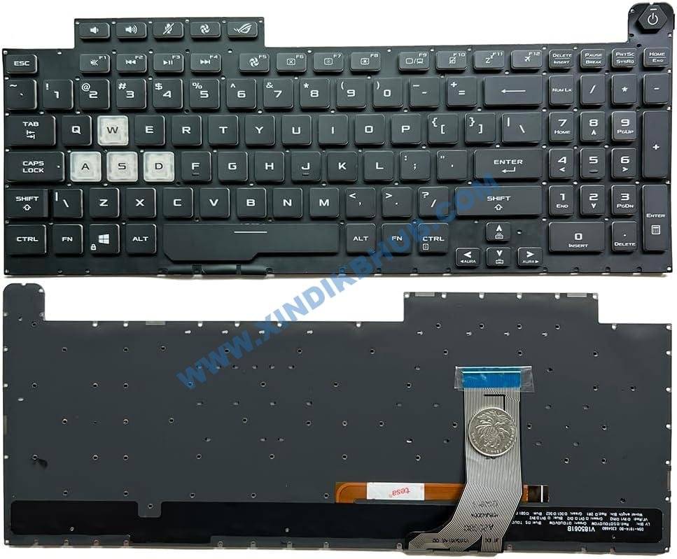 612IRw2FC8L._AC_SL1024_.jpg XINDIKBHUB US RGB Backlit Laptop Keyboard for ASUS ROG Strix G17 G731 G731G G731GV G731GT G731GU G712LU G712LV G712LW G712 - Image 1