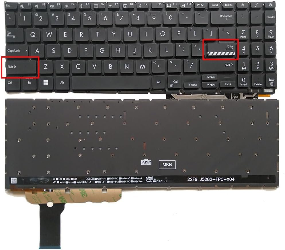 613amaMnyaL._AC_SL1000_.jpg XINDIKBHUB US Backlit Laptop Replacement Keyboard for Asus Vivobook X1504 X1504ZA X1504VA X1504V X1504Z F1504 F1504ZA E1504 E1504F E1504FA - Image 1