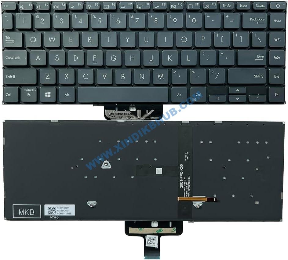 614H3EhxuwL._AC_SL1000_.jpg XINDIKBHUB US Backlit Laptop Replacement Keyboard for ASUS ZenBook 14 UX435 UX435E UX435EGL UX435EAL X435E UX435 UX435EGL UX435EAL U4800EGL - Image 1