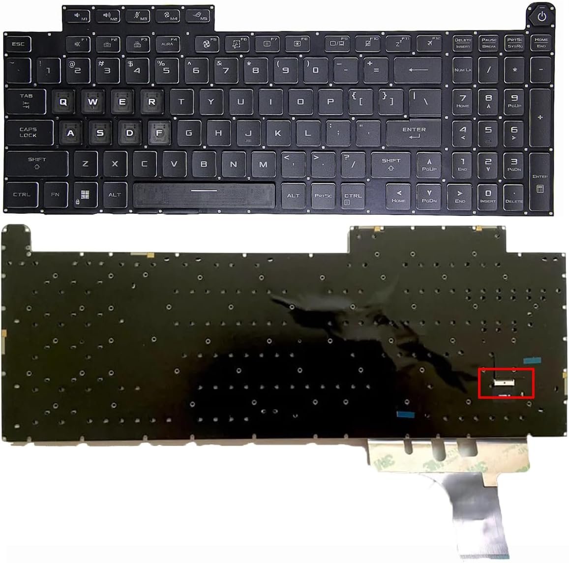 614pV2wWK5L._AC_SL1200_.jpg XINDIKBHUB US RGB Backlit Laptop Replacement Keyboard for ASUS ROG Stirx G814 G814J G814JV G814JI G834 G834JY G834J G834JZ V221026AS1 2023 with RGB Backlit - Image 1