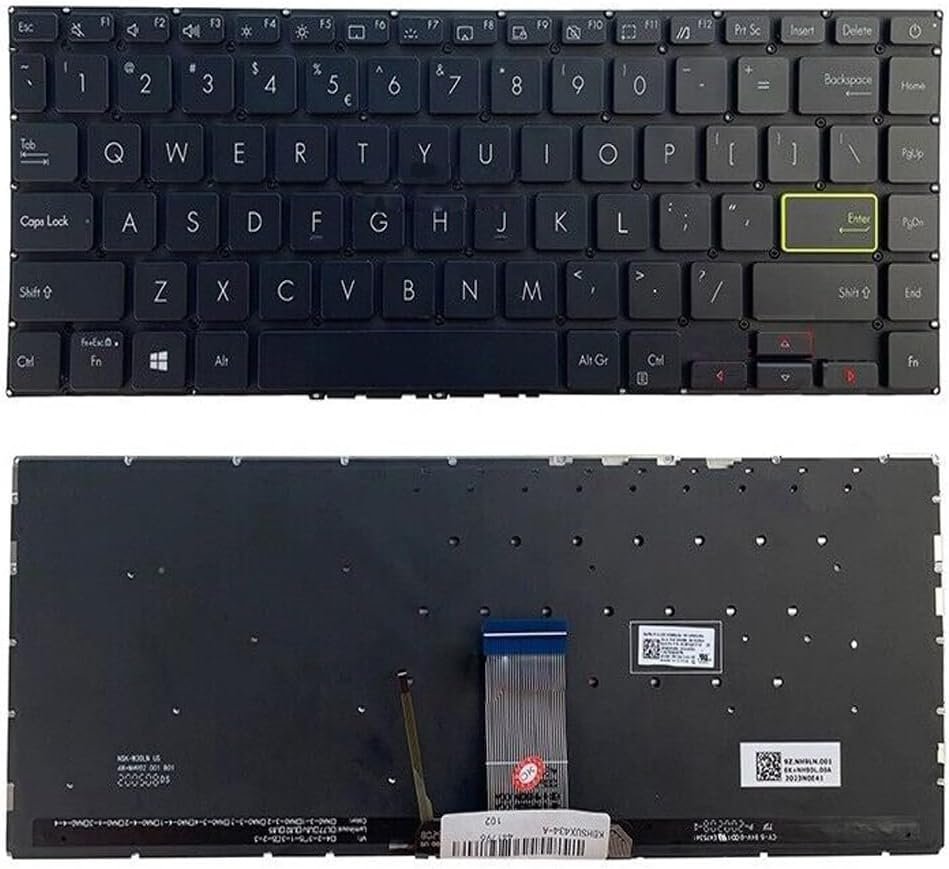 61EEISG59RL._AC_SL1000_.jpg XINDIKBHUB US Backlit Laptop Replacement Keyboard for Asus VivoBook S14 S433 S433E S433EA S433F S433JQ X421 Keyboard US Backlit - Image 1