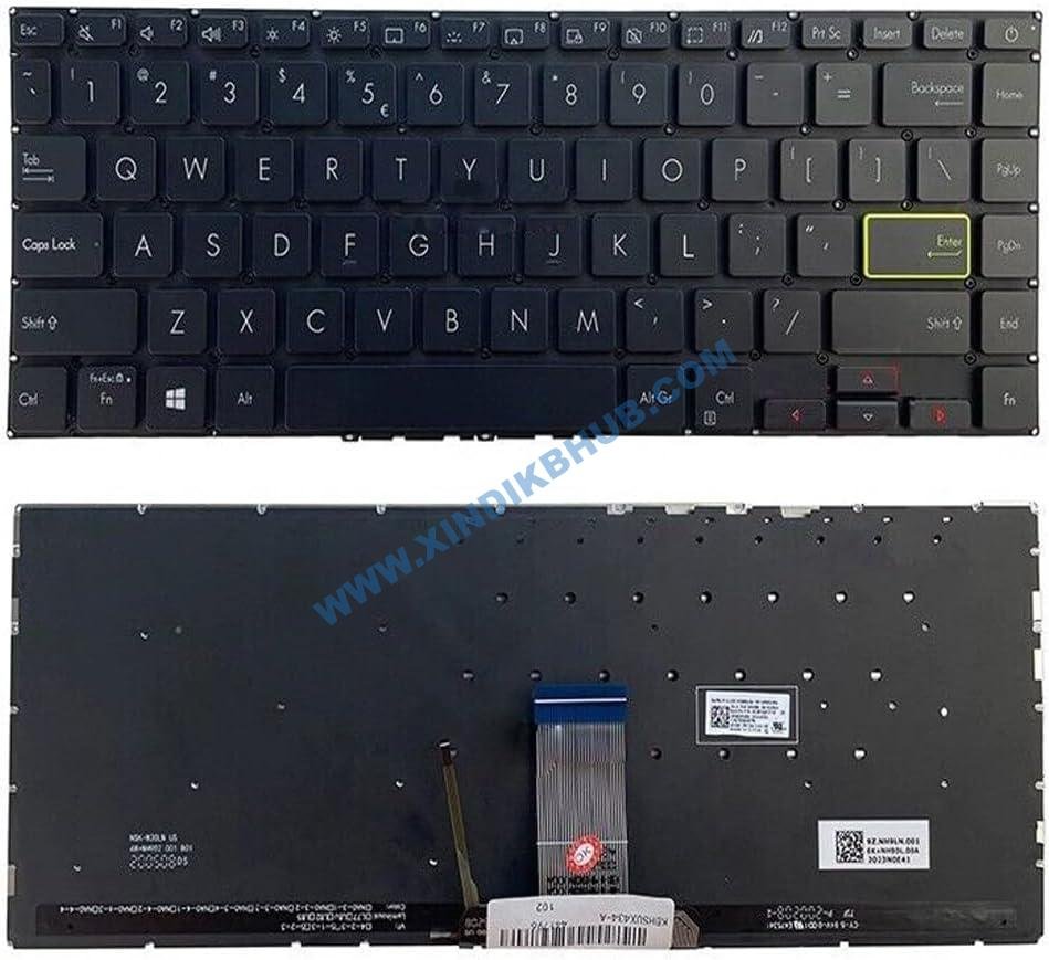 61EEISG59RL._AC_SL1000_.jpg XINDIKBHUB US Backlit Laptop Replacement Keyboard for Asus VivoBook S14 S433 S433E S433EA S433F S433JQ X421 Keyboard US Backlit - Image 1